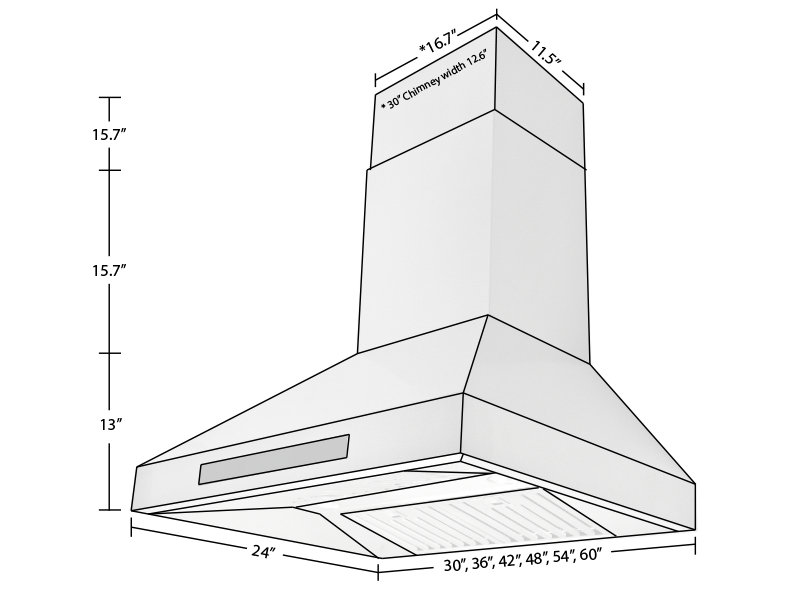 ProLine Range Hoods Range Hood Chimney Extension Wayfair.ca